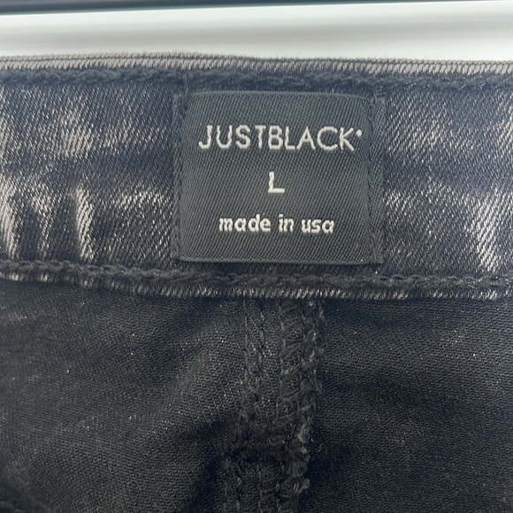 Black denim mini skirt - Picture 4 of 5